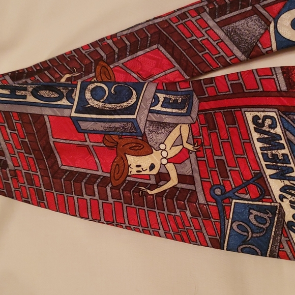 Flintstones Hand-Made Silk Neck Tie - Picture 3 of 5